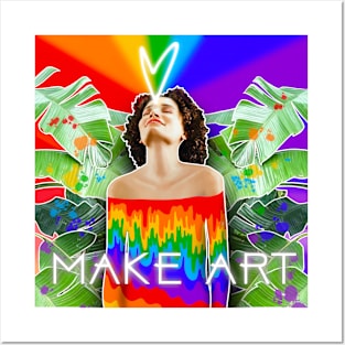 MAKE ART Posters and Art